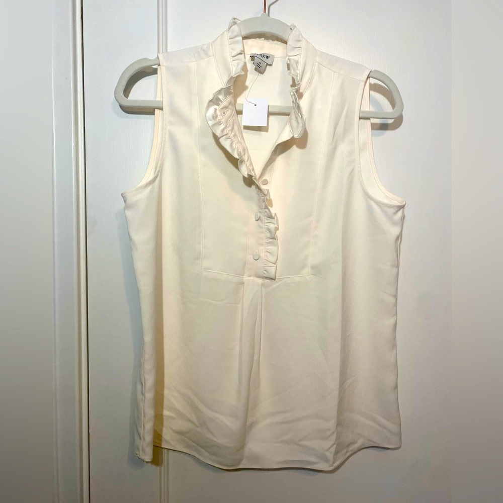 NWT J Crew Cream Tank Blouse